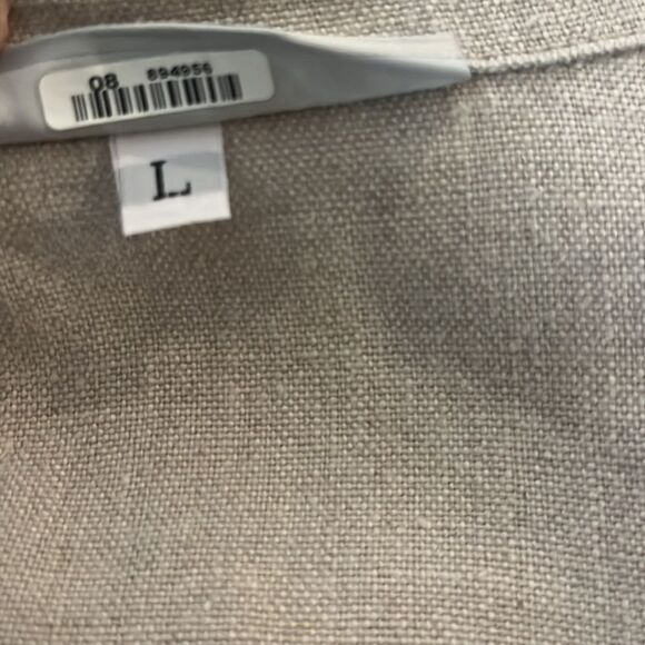 Bryn Walker Oversized Gordan Shirt, Tan, size L - Picture 8 of 10